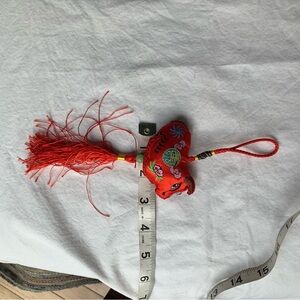 Red Embroidered Hanging Ornament